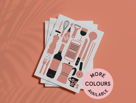 Kitchen Utensil Art Print