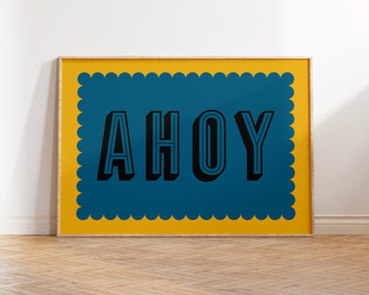 Ahoy Art Print