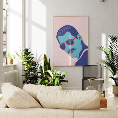 Freddie Mercury Art Print