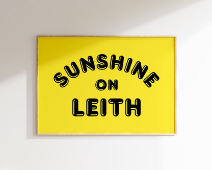 Sunshine on Leith Art Print