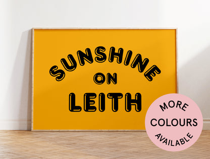 Sunshine on Leith Art Print