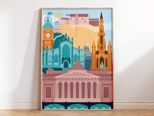 Edinburgh Skyline Art Print