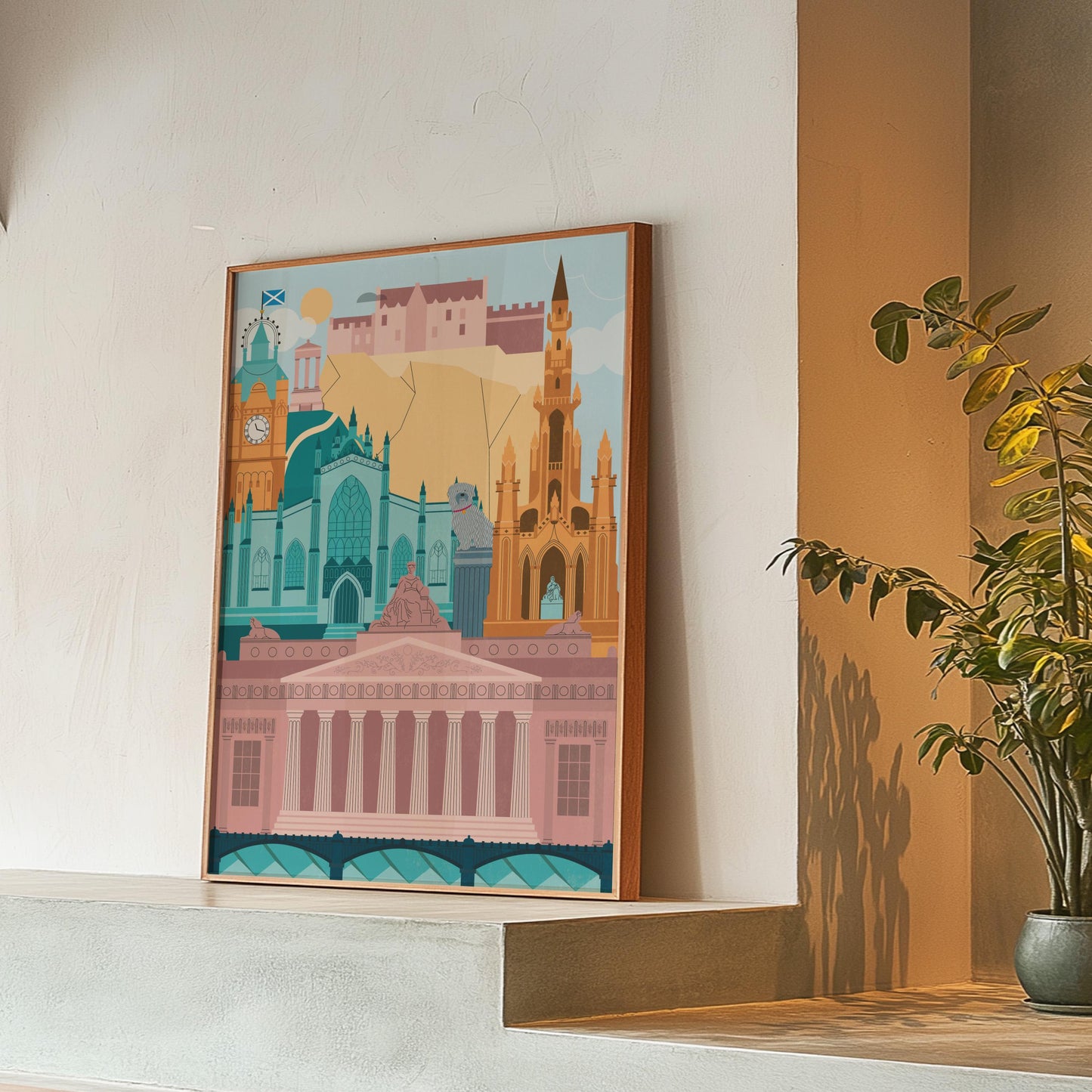 Edinburgh Skyline Art Print