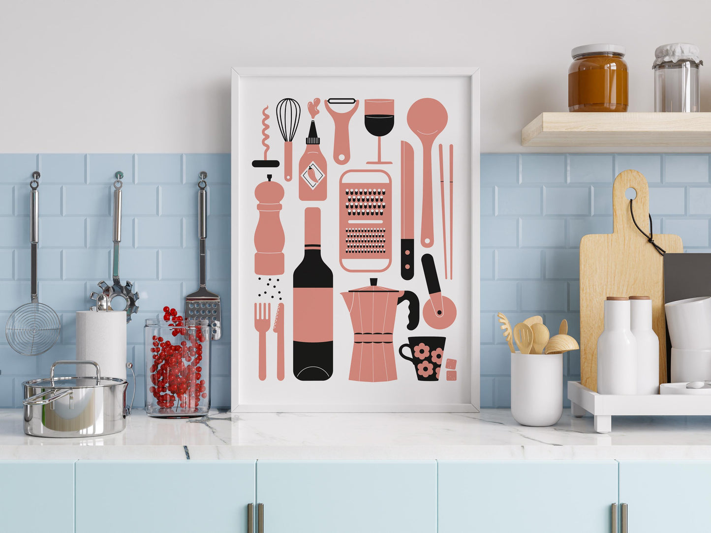 Kitchen Utensil Art Print
