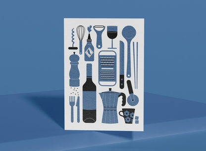 Kitchen Utensil Art Print