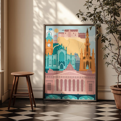 Edinburgh Skyline Art Print
