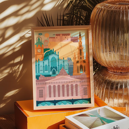 Edinburgh Skyline Art Print