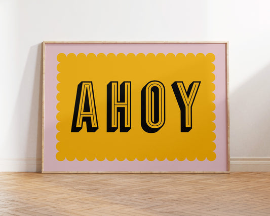 Ahoy Art Print