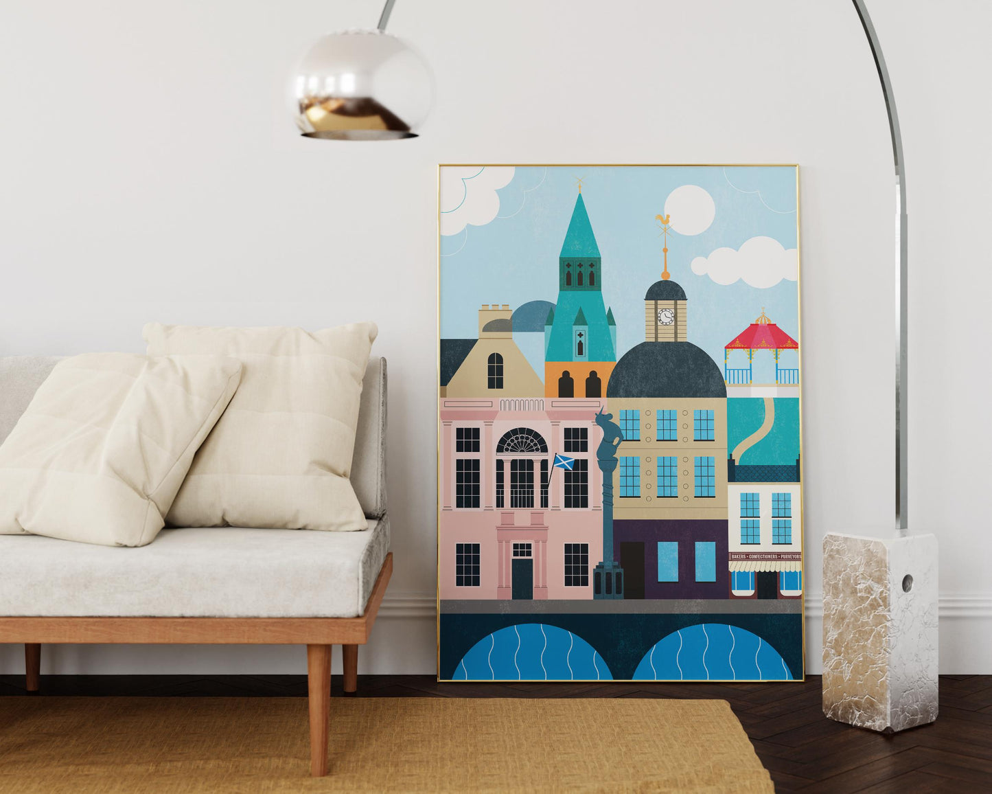 Cupar Skyline Art Print