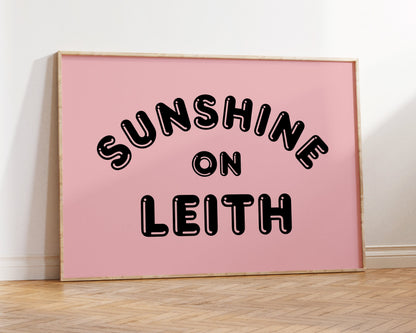 Sunshine on Leith Art Print