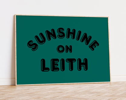 Sunshine on Leith Art Print