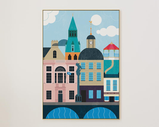 Cupar Skyline Art Print