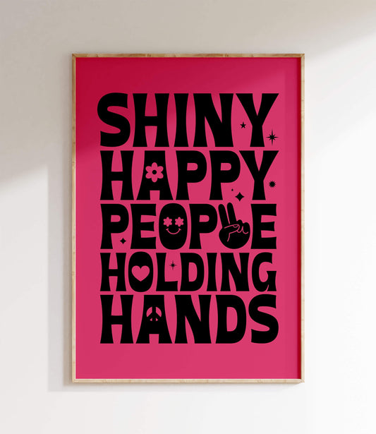 Shiny Happy People Art Print